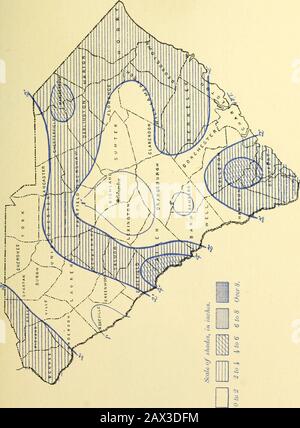 Klimatologische Daten, South Carolina. F o o 05 &lt;1 O O•-IH&lt;1H O Oh HOH. .:C;:.- R-; CLIIMATE UND ERNTEN: ABSCHNITT VON SOUTH CAROLINA. August 1900 .^ ???! =  DAXLY PBECIPITATION FOB SOUTH CABOLINA, AUGUST 1900. Tag des Monats. ^ ? ^-Stationen. 2 3 4 5 6 7 8 9 10 II 12 13 14 15 16 17 18 19 20 21 22 23 24 25 26 27 28 29 30 31 H Allendale ... .02 t 28 ... 0.! .:;;;?.;: V. .i73-o5 -os .54 50.02 ?., Augusta, Ga j • t + 41 -33 05 T ... ".• Batesburg 5 • I .07. T ....:;?.;:;:; ?.; .23 07 .57 -eo ".• Beaufort:: 401...1...1. ... t. Blackville 34 Calhoun Falls 35 Camden Charle Stockfoto