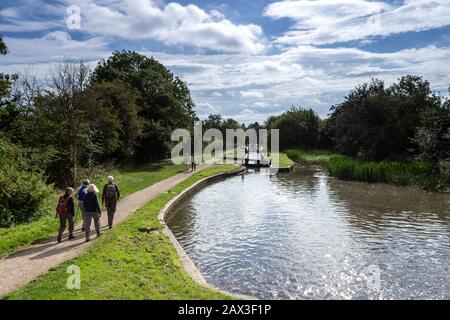 Stratford-upon-Avon Canal, Lapworth, in der Nähe von Solihull, West Midlands Stockfoto