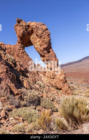 Cinderellas Schuhrock-Formation, Teide-Nationalpark, Tenera-Insel, Kanarische Inseln Stockfoto