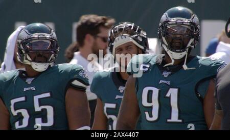 Philadelphia Eagles' Fletcher Cox, left, and Ndamukong Suh walk to practice  at the NFL football team's training facility, Saturday, Feb. 4, 2023, in  Philadelphia. (AP Photo/Derik Hamilton Stock Photo - Alamy