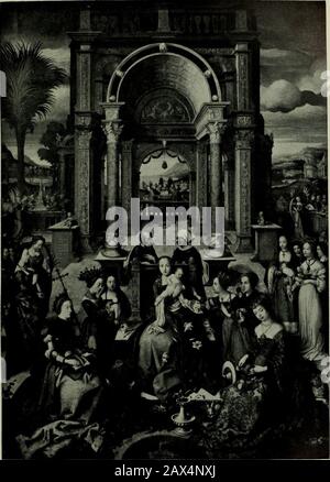 Hans Holbein der Jüngere . I?HHSflHI U? ? "BE.;:.•?" ??,*? -,y :???:.--?. ? Bd. I., Platte 4 Hans Holbein das ElderNational Museum of Ancient Art, Lissabon DER LEBENSBRUNNEN. Der ÄLTESTE Holzeins STUDIERT 19 Silberpunkte und Bleistift, einige von ihnen verstärkt mit weißer und roter Kreide. Eine kleinere Anzahl von Köpfen aus derselben Serie gibt es im Kopenhagener Museum sowie in Basel und Bamberg, Isolaten-Beispiele finden sich in den Druckräumen von mehr als einem European-Museum. Einige der Baseler Zeichnungen entstanden vor 1508, und in der Sammlung von M. Leon Bonnat, die mehrere Finnen enthält Stockfoto