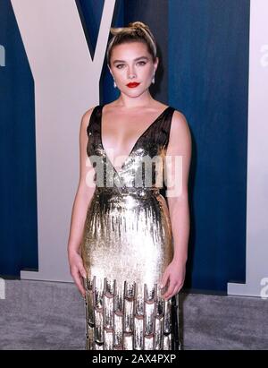 Beverly HILLS, KALIFORNIEN - 9. FEBRUAR: Florence Pugh besucht die Vanity Fair Oscar Party 2020 im Wallis Annenberg Center for the Performing Arts am 9. Februar 2020 in Beverly Hills, Kalifornien. Foto: Crash/imageSPACE/MediaPunch Stockfoto