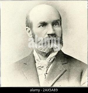 Das Pulse/Rush Medical College Jahrbuch . £ : % HAROLD N. MOYER.. DAVID WILSON GRAHAM. Ibarolo 1R. flDoper. Harold N. Moyer wurde im August 1858 in Panajoharie, Montgomery County, New York geboren. Seine frühe Ausbildung wurde in der Kreisschule begonnen und durch die Vorbereitung auf das College fortgesetzt, das teilweise unter einem Privatlehrer durchgeführt wurde. Er trat früh in das Studium der Medizin ein und erhielt seinen Abschluss am Rush Medical College im Jahr 1879, im Alter von 21 Jahren. Seine erste Berufung war als Assistant Superintendent des Eastern Insane Hospital in Kankakee, die Position, die er bis zum 1. Oktober innehatte Stockfoto