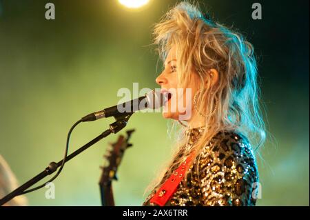 Bognor Regis, Großbritannien. Januar 2019. Madonnatron treten auf dem Rockaway Beach Festival auf. © Ken Harrison Stockfoto