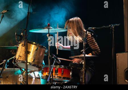 Bognor Regis, Großbritannien. Januar 2019. Madonnatron treten auf dem Rockaway Beach Festival auf. © Ken Harrison Stockfoto