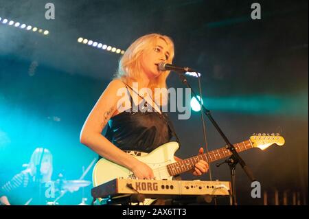 Bognor Regis, Großbritannien. Januar 2019. Madonnatron treten auf dem Rockaway Beach Festival auf. © Ken Harrison Stockfoto