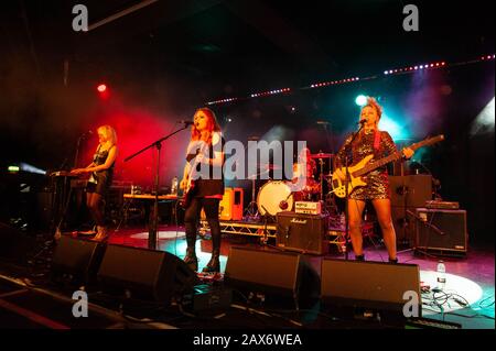 Bognor Regis, Großbritannien. Januar 2019. Madonnatron treten auf dem Rockaway Beach Festival auf. © Ken Harrison Stockfoto