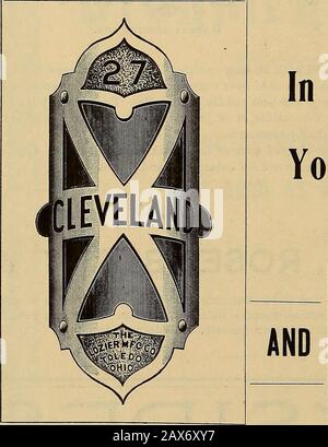 Die Rad- und Radfahrerprüfung . Im Jahr 1897 Finden Sie Fahrräder für Salethe World Over! H. A. LOZIER & CO., CLEVELAND, OHIO BRANCH HOUSES - New York, Boston, Philadelphia, San Francisco, London, Paris, Hamburg.FACTORIES-Toledo, Ohio; Tompsonville, Conn.; Westfield, Mass.; Toronto Junction, Ont Stockfoto