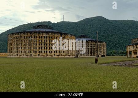 Altes Presidio Modelo Gefängnis Gebäude auf der Insel der Jugend, Kuba Stockfoto