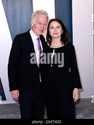 Beverly Hills, USA. Februar 2020. Beverly HILLS, KALIFORNIEN - 9. FEBRUAR: John McEnroe, Patty Smyth nehmen am 9. Februar 2020 an der Vanity Fair Oscar Party 2020 im Wallis Annenberg Center for the Performing Arts in Beverly Hills, Kalifornien, teilzunehmen. Foto: Crash/imageSPACE Credit: Imagespace/Alamy Live News Stockfoto