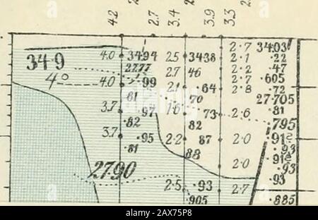 Das Meer westlich von Spitzbergen; die ozeanografischen Beobachtungen der Isachsen-Spitzbergen-Expedition im Jahr 1910 . ? F-6000.000 i. 12 26-6 .io 13 26. E . 14 0 3(6,10 8 PI IV 0-M- 100. T,d-3ehh. SKR I M:N. Hallo 131, H.in Stockfoto