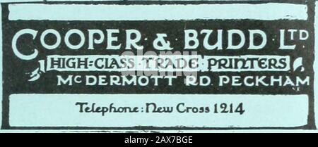 British and Colonial Printer and Stationer . n Pulp andPaper Co., Ltd., für das erste Quartal des Geschäftsjahres, vom Juli bis zum 30. September 1920, überschritt 1.600.000 US-Dollar. Diese Aussage wird von den Direktoren und Investoren als sehr beruhigend angesehen, da zum Zeitpunkt der Gründung der Gesellschaft die Schätzung für das Jahr auf 5.000.000 Dollar geschätzt wurde, während das Geschäft mit dem oben genannten Ratethe im Jahr 6.400.000 Dollar läuft. Fragen Sie nach VH STRAWBOARDS Senden Sie Ihre Anfragen D. VAN Hudien, WINSCHOTEN, HOLLAND. GÜNSTIGE PREISE UND QUICKDELIVERIES. Bewahren Sie UNSEREN NAMEN AUF, BEVOR SIE BLÖCKE jeglicher Beschreibung in Farbe, Halbtonname o. bearbeiten Stockfoto