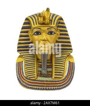 Ägyptischen Pharao Maske isoliert Stockfoto