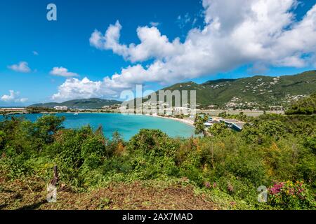 Charlotte Amalie West, St Thomas, amerikanische Jungferninseln. Panoramablick auf die Insel. Stockfoto