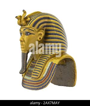 Ägyptischen Pharao Maske isoliert Stockfoto