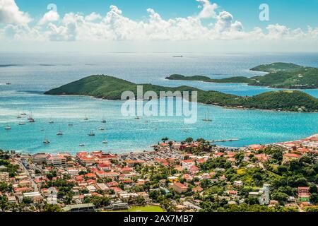 Charlotte Amalie, St. Thomas, USVI. Stockfoto