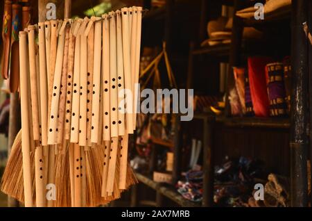 Souvenirladen in Tasikmalaya, West Java, Indonesien Stockfoto
