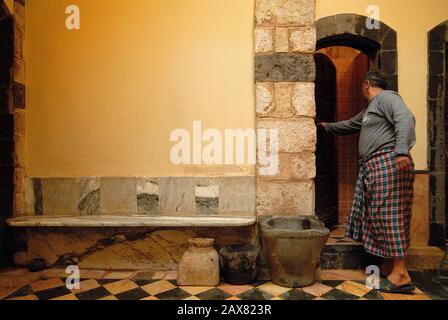 Der älteste Hammam von Damaskus, Hammam al Malek al Zaher, erbaut 985 AC, Damaskus, Syrien. Stockfoto