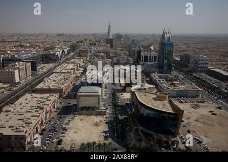 Luftaufnahme von Riad, Saudi-Arabien. Stockfoto