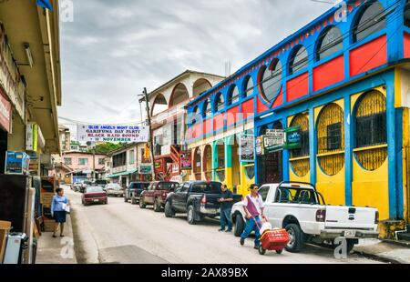 Hudson Street in San Ignacio, Cayo District, Belize, Mittelamerika Stockfoto