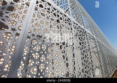 Kunst-Pavillon auf der Saadiyat-Insel in Abu Dhabi. Stockfoto