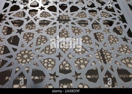 Art Pavilion façade Detail auf Saadiyat Island in Abu Dhabi. Stockfoto