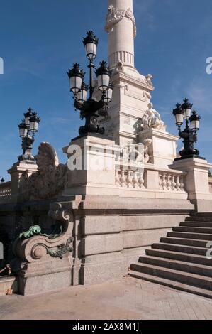 Monument aux Girondins, Bordeaux, Aquitanien, Frankreich Stockfoto