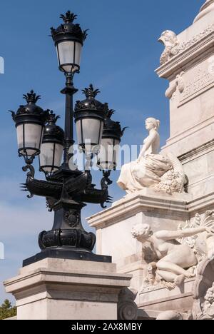 Monument aux Girondins, Bordeaux, Aquitanien, Frankreich Stockfoto