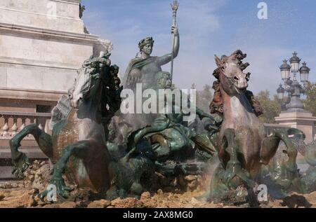 Monument aux Girondins, Bordeaux, Aquitanien, Frankreich Stockfoto