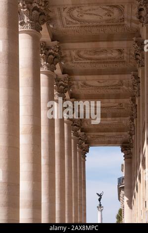 Place de la Comedie und Opera National de Bordeaux, Aquitanien, Frankreich, Europa Stockfoto