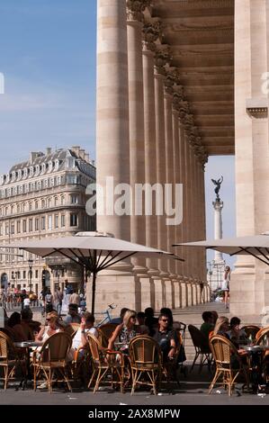 Place de la Comedie und Opera National de Bordeaux, Aquitanien, Frankreich, Europa Stockfoto