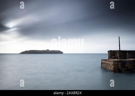 Mullion Harbor on the Lizard, Cornwall Stockfoto