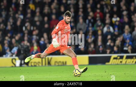 Torhüter Ben Foster of Watford während des Premier-League-Spiels zwischen Brighton und Hove Albion und Watford im Amex Stadium Brighton, Großbritannien - 8. Februar 2020 - nur redaktionelle Verwendung. Kein Merchandising. Für Football Images gelten die Einschränkungen für FA und Premier League inc. Keine Internet-/Mobilnutzung ohne FAPL-Lizenz - für weitere Informationen wenden Sie sich an Football Dataco Stockfoto