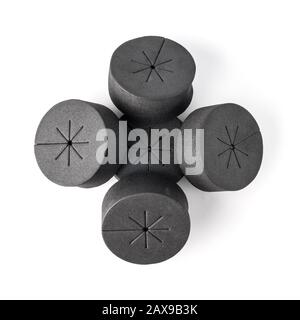 Klonhülsen aus schwarzem Schaum für die Hidroponik und Aeroponik Stockfoto