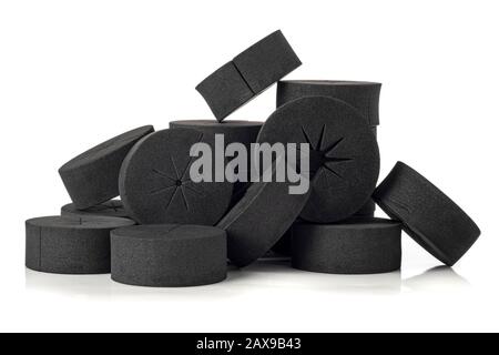 Klonhülsen aus schwarzem Schaum für die Hidroponik und Aeroponik Stockfoto
