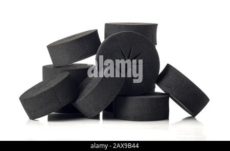 Klonhülsen aus schwarzem Schaum für die Hidroponik und Aeroponik Stockfoto