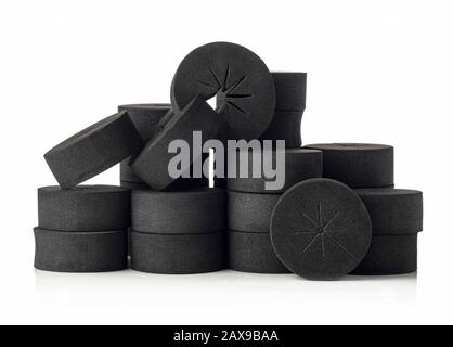 Klonhülsen aus schwarzem Schaum für die Hidroponik und Aeroponik Stockfoto