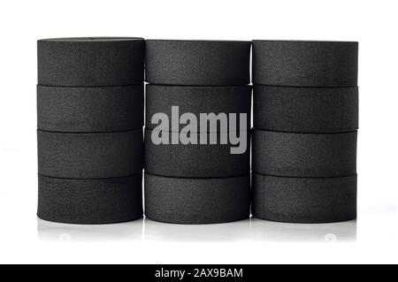 Klonhülsen aus schwarzem Schaum für die Hidroponik und Aeroponik Stockfoto