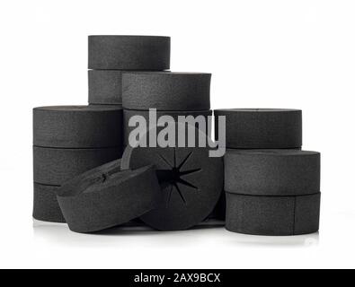 Klonhülsen aus schwarzem Schaum für die Hidroponik und Aeroponik Stockfoto