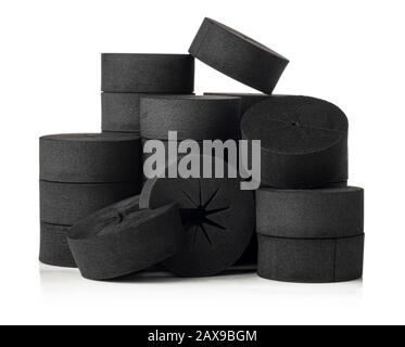 Klonhülsen aus schwarzem Schaum für die Hidroponik und Aeroponik Stockfoto