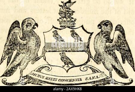 Collins's Peerage of England; genealogisch, biografisch und historisch . von Sir WilliamScott, und eine Tochter heiratete Edward Morant, Esq. Von Hampshire. 692 PEERAGE VON ]]:MGLANp. Sein OnJy-überlebender Sohn, Other-Archer, trat die Nachfolge als sechstEarl of Plymouth an. Seine Herrschaft wurde am 2. Juli, 17. Juli geboren. Titel. Other-Archer Windsor, Earl of Pl)Mouth und BaronWindsor, of Bndenhani in com. Dollars. Kreationen. Baron mit Schreiben vom 6. Juni 1660, 12. Juni erklärt und bestätigt. II.; und entsprechend ins Parlament einberufen. Mai, i06l, 13 Auto. II Ursprünglich durch den Descentand Writ of summons to the Parliame Stockfoto