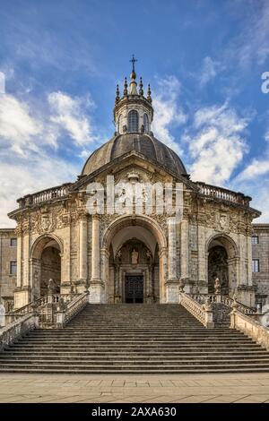 Heiligtum, Loyola Basilika Loiola, monumentale, religiöse Komplex, gebaut um den Geburtsort von Ignacio de Loyola, Gründer der Jesuiten Stockfoto