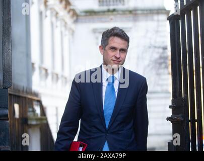 London, Großbritannien. Januar 2020. Gavin Williamson, Staatssekretär für Bildung, kommt zur Kabinettssitzung. Kredit: Tommy London/Alamy Live News Stockfoto