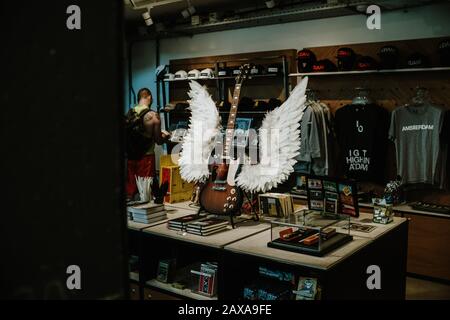 In einem Aussichtsturm in Amsterdam einkaufen Stockfoto