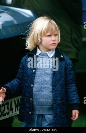 Zara Phillips auf Der Royal Windsor Horse Show, England Mai 1985 Stockfoto