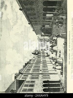 Ein vagabundierender Höfling; aus den Memoiren und Briefen des Barons Charles Louis von Pöllnitz . diese Dinge aus der Ferne zu begehen. Die Thecity von Aix fegt sie an, aber meistens kehren sie zurück, ohne zu wissen, was sie gesehen haben. Unser Held war nicht superstilisiert geneigt, und die Holyrelikte machten nur wenig Eindruck auf ihn. Er erinnert sich nur daran - EINE Chemise, die, wie sie mir versichern, der Jungfrau gehörte. Die Zeichen, die man darauf sieht, sind diejenigen, die gesagt haben, die Milch zu beäugen, als sie den Retter der Welt saugt. Diese Chemise schien mir ohne Naht zu sein, und aus einem Material, das ich nicht gut beschreiben kann, denn es war weder Leinen n Stockfoto