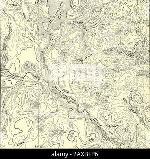 Waldphysiographie; Physiographie der Vereinigten Staaten und Prinzipien der Böden in Bezug auf die Forstwirtschaft. Die Great Lake Region, deren Grenzen mit Laubholzwäldern bedeckt sind.^ Die Gleichförmigkeit des Niveaus, das vorherrschende Fehlen von Böden, Und das weit verbreitete Vorkommen von Seen begünstigen einheitliche Lebensverhältnisse durch - 1 R. M. Bell, Die Geographische Verteilung von Waldbäumen in Kanada, Scottish Geog.mag., Bd. 13, 1897, S. 281-296. 572 WALD PHYSIOGRAPHY aus der Region heraus, ein Fakt, der durch die weitverbreitete Verbreitung der Thelzindustrie, die auch durch die ebenfalls weit verbreitete begünstigt wird, gut belegt ist Stockfoto