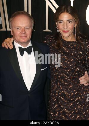 Okt 03, 2017 - London, England, Großbritannien - BFI Luminous Fundraising Gala, The Guildhall - Outside Arrivals Photo Shows: Jason Watkins und Clara Francis Stockfoto