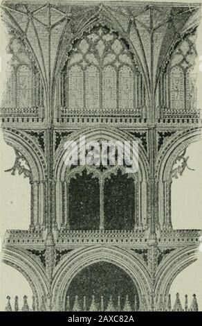 Die britische Nation eine Geschichte / von George MWrong . Nave, Lichfield.-Der Früh Dekorierte Stil, ca. 1250. Die geometrischen Ioruis in den Fensterköpfen beachten. 155 166 DIE BRITISCHE NATION gibt Freunde zu. Diese Burgen waren beengt und unverkrampft, und die Wände waren so dick, dass nur wenig Licht durch die enge zu den Tinnenzimmern dringen konnte. Aber als die Hauptklasse sicher wurde, verbesserte sich die Burg.Einst hinter dem Entranceggateway fand sich der Visitorman im Acourt-Yard wieder. Auf Oneside war die wichtigste Funktion, die. Stockfoto