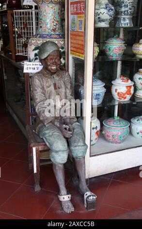 Antique und Curio Store in Melaka in Malaysia Stockfoto